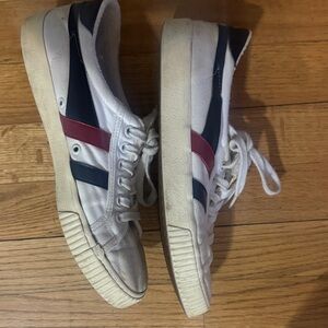 Old worn Gola sneakers